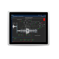 Moniteur à écran tactile intégré de 12 pouces tout en un processeur J1800/2G/32G ordinateur PC à panneau industriel capacitif