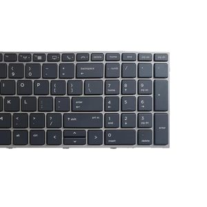 Clavier de remplacement pour ordinateur portable, disposition US, avec pointeur et rétroéclairage, pour HP <span class=keywords><strong>ZBOOK</strong></span> 15 <span class=keywords><strong>G5</strong></span> G6 <span class=keywords><strong>17</strong></span> <span class=keywords><strong>G5</strong></span> G6 L29635-001 L12765-001 L28407-001 - Product Image 5