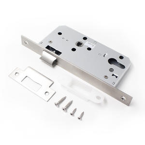 ドアロックボディ格子通路ロックA5572ZL研磨ステンレス鋼304201正方形丸頭木製用 - Product Image 1