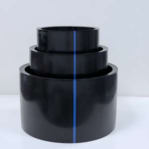 Custom Logo Or Length DN125mm HDPE <strong>Pipes</strong> For Drainage High Pressure Hot Melting Connection - Product Image 6