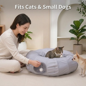 Cuccia Rotonda Premium per Gatti, Morbida e Lavabile, Comodo Nido per Gatti da Interno, Produttore OEM ODM, Fornitura per Esportazione - Product Image 2