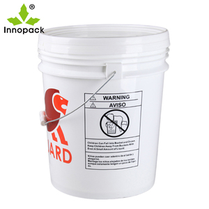 Seau en PP Seau en plastique 20L Seau en plastique de 5 gallons avec étiquette - Product Image 2