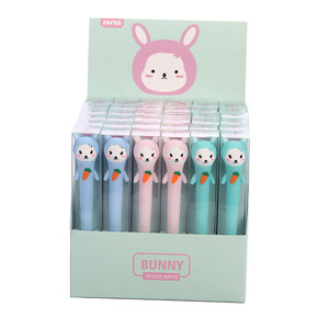 Gelstift mit Hasen- und Karottenmotiv, Weicher Cartoon 3D Gelstift, 36 Stifte pro Box - Product Image 1