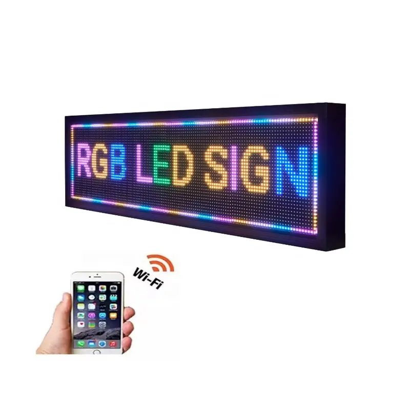 Programmier bare LED Moving Message Sign Voll farbige P10 LED-Anzeigetafel Außenwerbung LED-Bildlauf anzeige im Freien