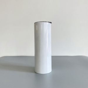 Vaso Delgado Recto Blanco Brillante de 20 oz con Borde en Ángulo de 90 Grados, Vasos para Sublimación de Cobertura Total - Product Image 4