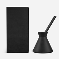 200ml Style nordique cône forme mat noir parfum verre aromathérapie roseau diffuseur bouteille pour chambre Air frais maison décorative