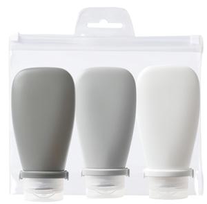 Custom Logo 90ml Silicone <b>Travel</b> <b>Bottles</b> Leak Proof Refillable Shampoo Lotion Containers TSA Approved OEM ODM - Product Image 1