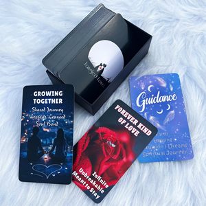 Baraja de Oráculos Toxic Love de 78 <span class=keywords><strong>Cartas</strong></span> Personalizadas al por Mayor, Guía Emocional para Relaciones, <span class=keywords><strong>Cartas</strong></span> de Papel Portátiles con Impresión a Todo Color, OEM - Product Image 4