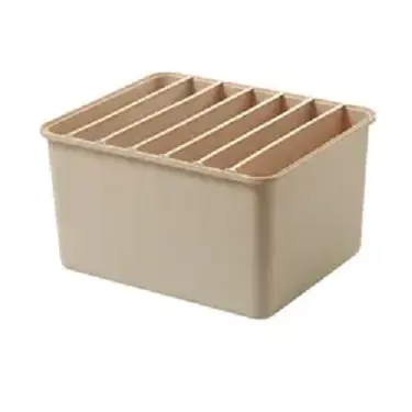 Ev dolapları için basit ve ayrılmış saklama kutusu şeffaf plastik saklama kabı saklama kutusu