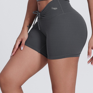 Short <span class=keywords><strong>de</strong></span> sport taille haute pour femme Séchage rapide Frenulum Serré Pêche Fesses Abdominal Hanche Lifting Solide Logo Personnalisable - Product Image 1