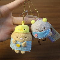 Gantungan Kunci Boneka Udang Lucu dari Japanese Corner Creatures Kindergarten, Mainan Boneka Kartun Imut, Aksesoris Gantungan Tas dan Kunci