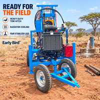 Foreuse portable pour puits de forage jusqu’à 200m de profondeur, sur mesure, 61 ch, diesel, à 4 roues