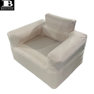 Canapé simple <span class=keywords><strong>gonflable</strong></span> automatique à clé unique avec fauteuil pneumatique avec pompe à batterie intégrée de 2000mAh/détachable rechargeable par USB - Product Image 3