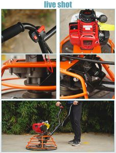 New Style 500mm Household Gasoline Engine Concrete Finish Power Trowel <b>Machine</b> Gearbox Bearing Short Turning Radius DMR500 Model - Product Image 4