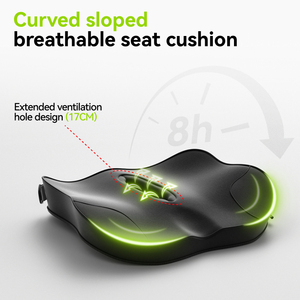 Ergonomic thắt lưng hỗ trợ Ghế Đệm Bộ nhớ bọt tựa lưng cho ghế xe Ghế văn phòng Ghế chơi game dệt Ghế văn phòng bao gồm - Product Image 2