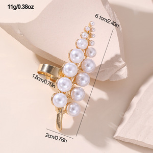 Fancy Modern Holiday Nuevo estilo Moda Chapado en oro Estrellas Perla Flores Anillo Traje para mujer - Product Image 4