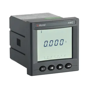 Acrel AMC72L-AI panel meter fase tunggal ac 1 fase multifungsi, pengukur energi ac panel meter pengukuran arus dengan LCD