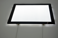 Boîte à lumière LED rectangulaire ultra-mince A3, cadre en alliage d'aluminium, haute luminosité 12W, publicité immobilière pour vitrine