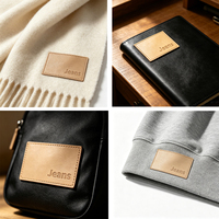Écussons en cuir PU pressé à chaud personnalisés, étiquettes écologiques pour jeans, étiquettes de vêtements à coudre, accessoires vestimentaires, vente en gros OEM