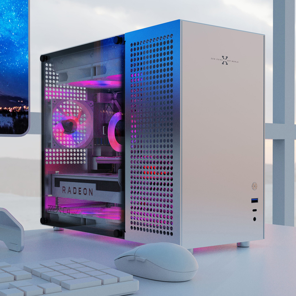 ZZAW C4 アルミ製MATXコンピュータケース 383*174*310mm 3.5' HDD対応