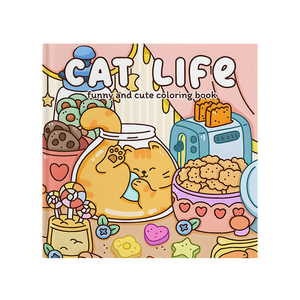 Libro <span class=keywords><strong>para</strong></span> <span class=keywords><strong>Colorear</strong></span> <span class=keywords><strong>Kawaii</strong></span> Cat Life: Páginas Divertidas con <span class=keywords><strong>Animales</strong></span> Adorables, 24 Páginas de Papel, Actividad Relajante <span class=keywords><strong>para</strong></span> Aliviar el Estrés <span class=keywords><strong>para</strong></span> Mujeres y Niños - Product Image 5