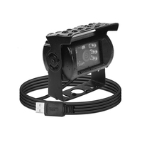 Caméra de recul extérieure étanche USB 1080P mégapixels avec vision nocturne, 6 LED IR, angle de vue 90-120°, capteur CMOS, DC 12V