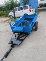 Remorque de tracteur à main personnalisable petite remorque agricole remorque à micro motoculteur mini chariot de tracteur à pied pour usage agricole