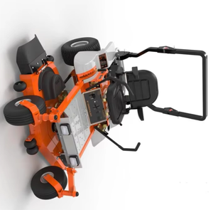เครื่องตัดหญ้าแบบนั่งขับ 62 นิ้ว ยี่ห้อ Loncin 27 แรงม้า ระบบขับเคลื่อนด้วยตัวเอง โครงเหล็ก 4 จังหวะ ระบบขับเคลื่อนไฮโดรสแตติกคู่ สีส้มขาว สำหรับสนามหญ้า - Product Image 4