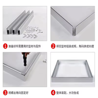 Cadre lumineux pour bannière, cadre en aluminium pour affiche, boîte à lumière LED pour textile avec système de fixation rapide