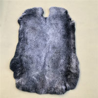 Fourrure de lapin véritable de haute qualité et haute densité - Texture claire, toucher doux, fourrures de qualité export