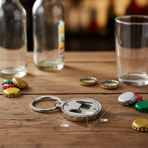 Porte-clés personnalisé avec logo créatif, cadeau pratique, porte-clés en métal vierge, ouvre-bouteille, porte-clés ouvre-bière - Product Image 2