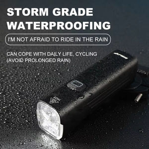 1000LM Waterproof IPX6 USB Portable Rechargeable <b>Light</b> Aluminum Alloy Bike LED Front <b>Bicycle</b> <b>Light</b> Set CRI 80 Dimmable 1-Year - Product Image 5