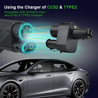 Chargeur EV CCS2 vers Tesla Adaptateur Convertisseur 200A 1000V 200KW pour Modèle 3/X/Y/S CCS COMBO 2 EV Convertisseur de Charge Adaptateur Électrique
