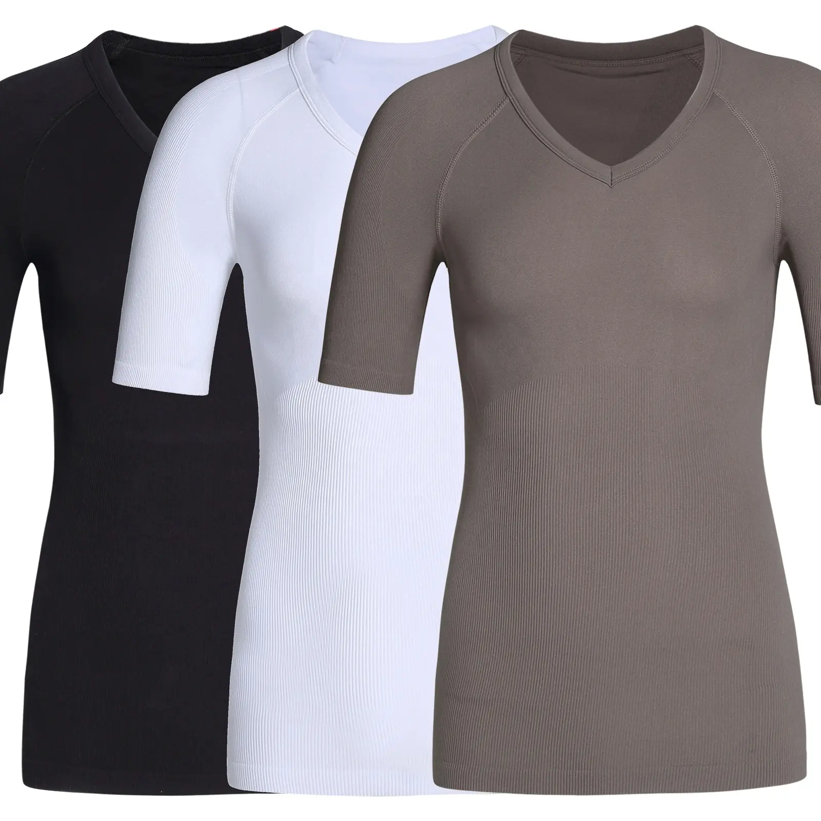 ZEROBODYS W050 Seamless V-Neck Light Version Men Compression Shirts Body Shaper Correction Underwear