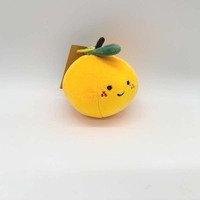 Nieuwe Trends Groenten Fruit Pluche Keychaintoys Stripfiguren Oranje Custom Pluche Sleutelhanger Knuffels