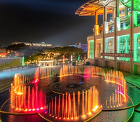 Fuente de Chorros de Agua Bailarín de Alta Calidad - Fuente de Aspersión Seca para Exteriores, Plazas Públicas, Parques y Espaci