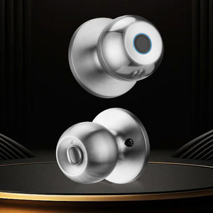 Cerradura Eléctrica Inteligente TuyaWiFi para Puerta de Madera, de Acero Inoxidable, Esférica, para Interiores, Sin Cables, con Acceso por Huella Dactilar, Nueva Versión - Product Image 3