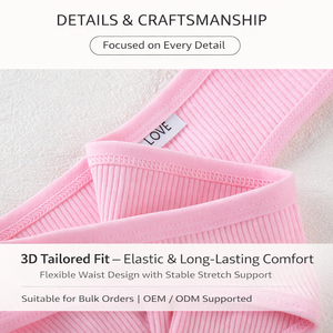 <span class=keywords><strong>Perizoma</strong></span> Sexy Taglie Forti da <span class=keywords><strong>Donna</strong></span> di Grande Successo in Cotone a Vita Bassa, Mutandine Traspiranti Sportive G-String T-Back - Product Image 3