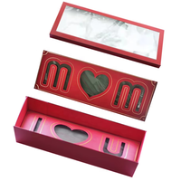 Lot de 4 boîtes en carton en forme de lettre « Je t'aime » pour emballage de chocolats, gâteaux et fleurs de la Saint-Valentin