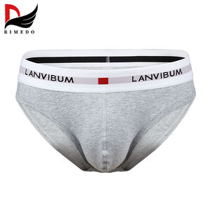 Slips pour hommes sexy personnalisés en usine, en coton, forme en U, 95% coton, 5% élasthanne, respirants, anti-odeurs, sous-vêtements masculins - Product Image 2