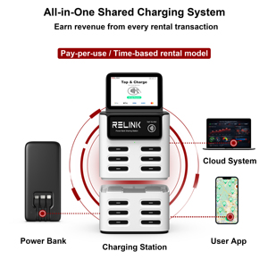 Batterie externe de partage Relink 8000 mAh à charge rapide 22,5 W pour station de <span class=keywords><strong>location</strong></span> de téléphones portables - Product Image 5