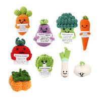 Décorations de cuisine en crochet faits main, écologiques, de qualité exceptionnelle, en forme de légumes et de champignons