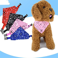 Bandana réglable en polyester doux, personnalisable, blanc, pour chien et chat, vierge, sublimable, accessoire vestimentaire pour animaux de compagnie, toutes tailles