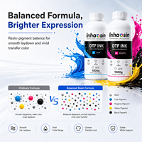 Encre pigmentée DTF 1000 ml à base d'eau CMYK Blanc Premium pour têtes d'impression I3200 XP600 DX5 Impression numérique Blanc haute opacité