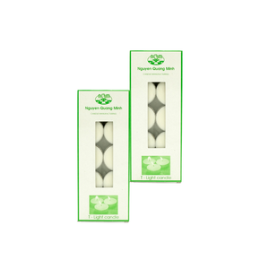 Juego de 10 velas de candelita sin perfume de alta calidad, cera de palma básica personalizada para decoración e iluminación del hogar de Año Nuevo de Vietnam - Product Image 2