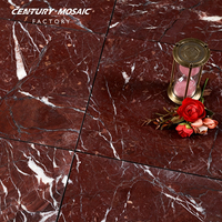 Carreaux de mur et de sol en marbre rouge Centurymosaic Rosa Levanto, carreaux de marbre en pierre naturelle pour salle de bain, cuisine, hôtel, projet de villa