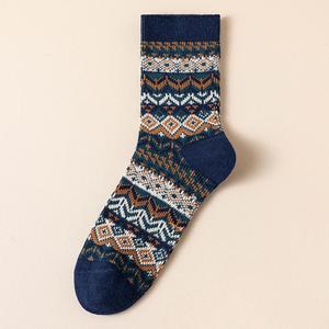 Chaussettes en coton respirantes et confortables pour hommes, style rétro <span class=keywords><strong>Fernand</strong></span>, personnalisables en gros, chaussettes thermiques mi-mollet pour l'hiver quotidien - Product Image 5