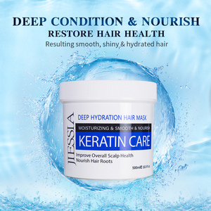 Produits capillaires 500ML, masque capillaire à la kératine hydratant, lissant et anti-frisottis, marque privée - Product Image 2