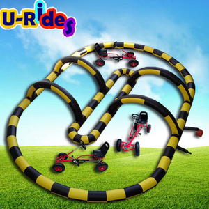 Kart à pédales robuste pour enfants et adultes avec piste de support gonflable - Product Image 3