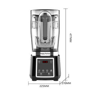 Blender et robot culinaire professionnel Happy Partner, robuste, avec couvercle insonorisant, faible niveau sonore, appareil de cuisine - Product Image 6